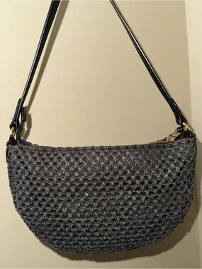 Universal Threads Black Woven Shoulder Bag